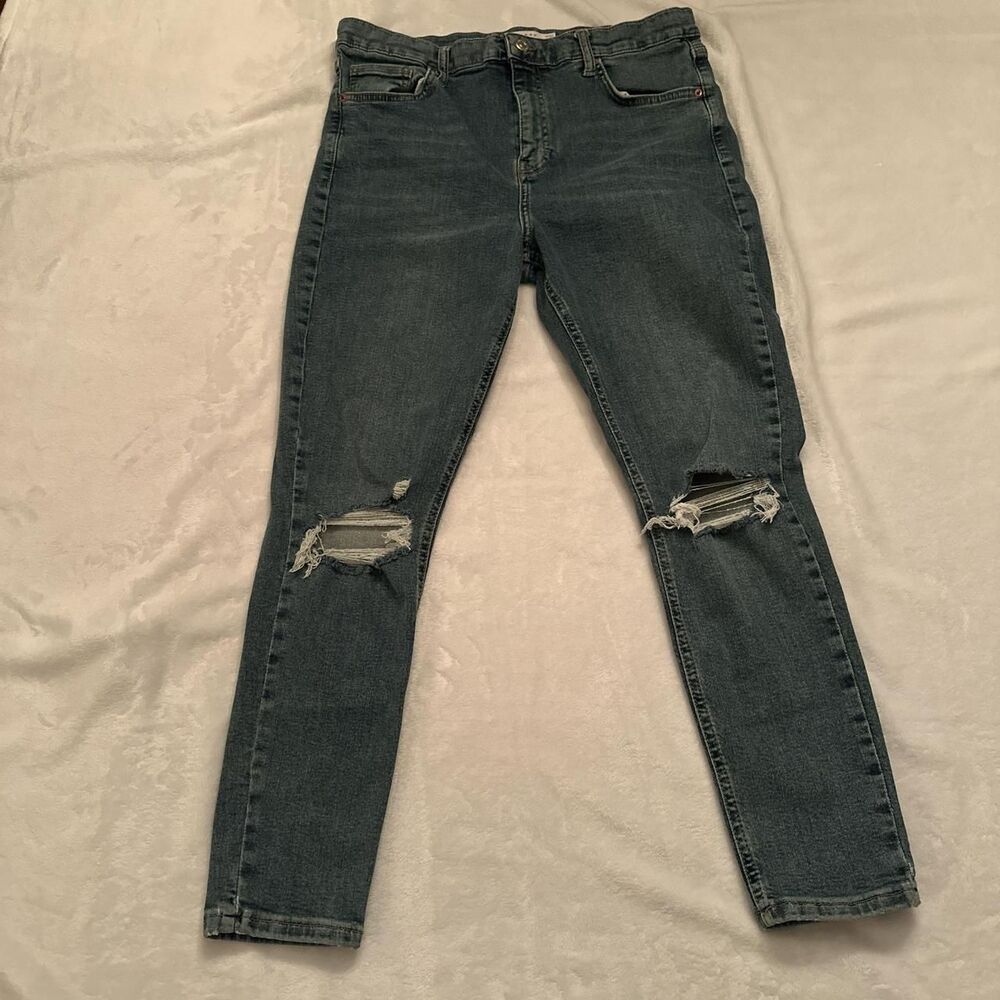 Topshop Women's Blue Jeans